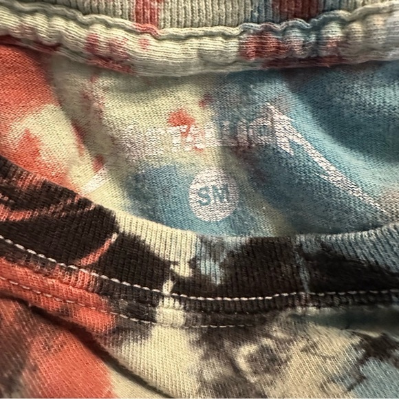 Metallica crop Tie-Dye T-Shirt size S (b5 - Picture 6 of 7